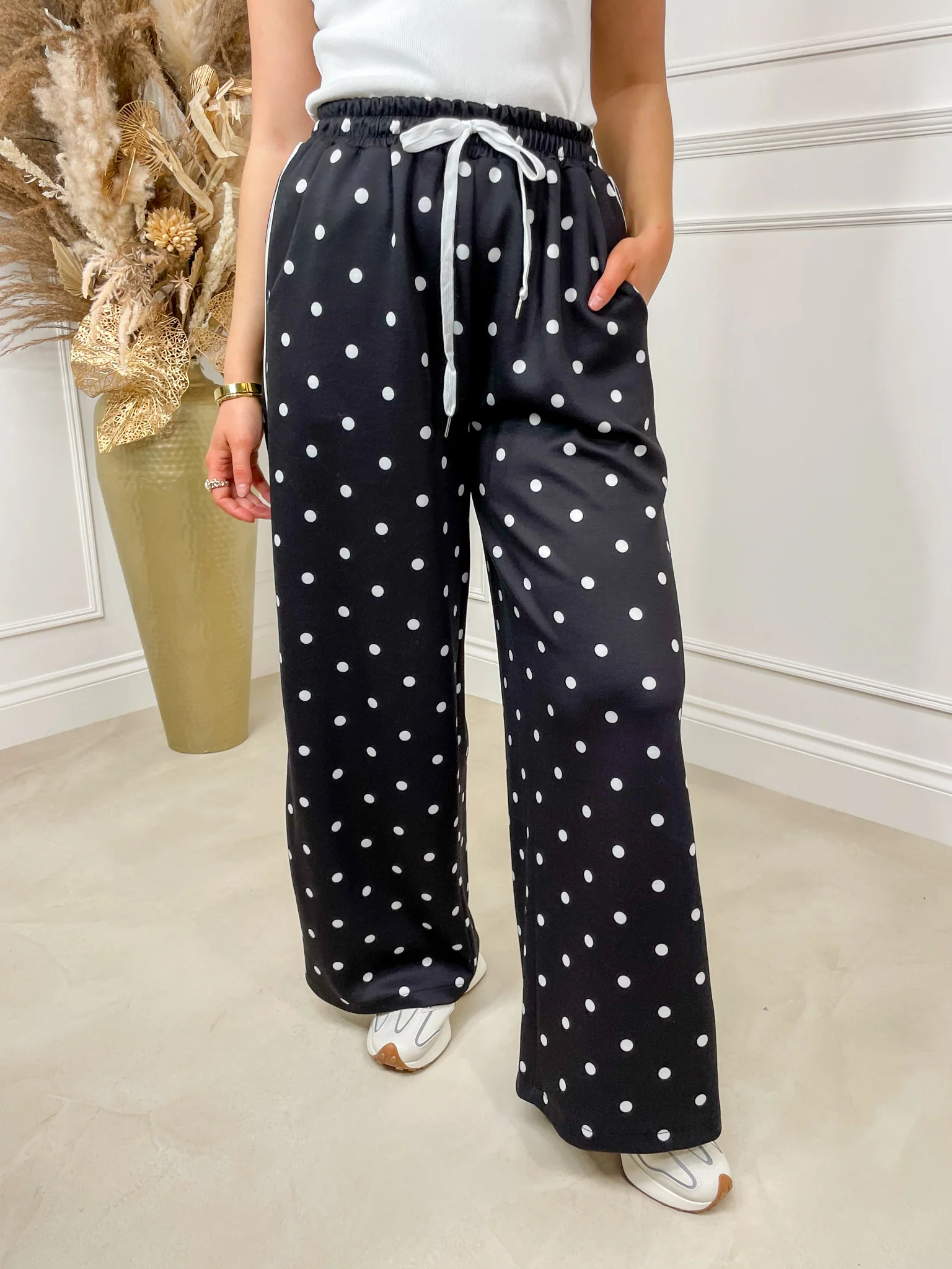 Abbie Polka Jogger - Black - Image 2