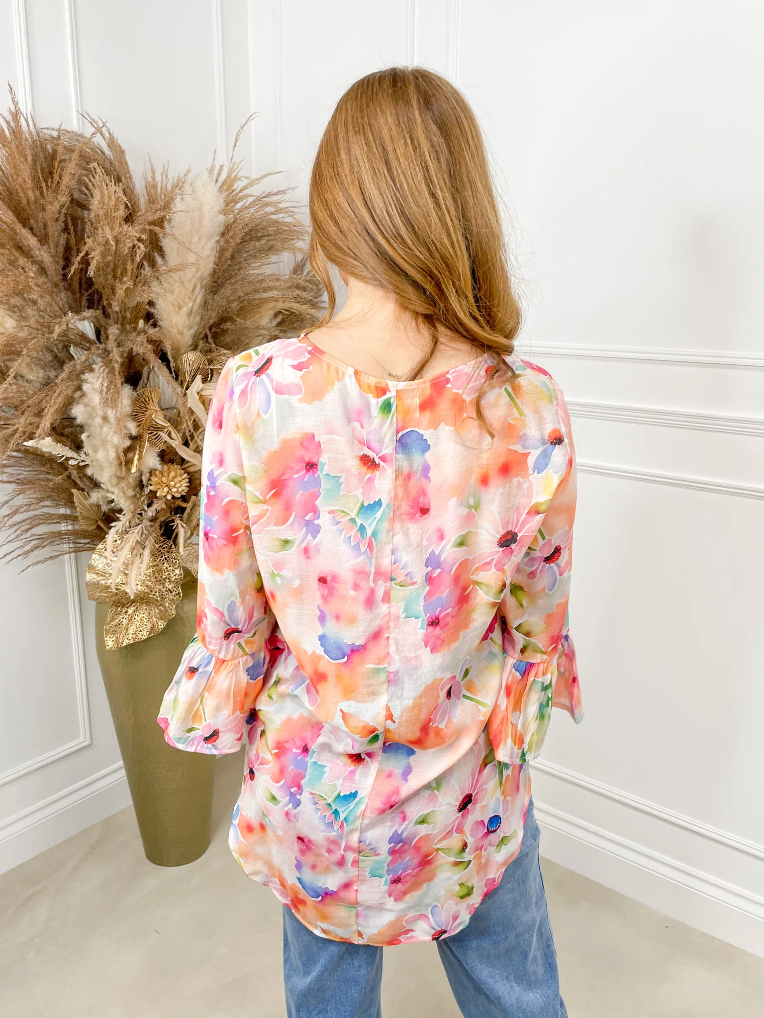 Abigail Top - Pink Floral - Image 5