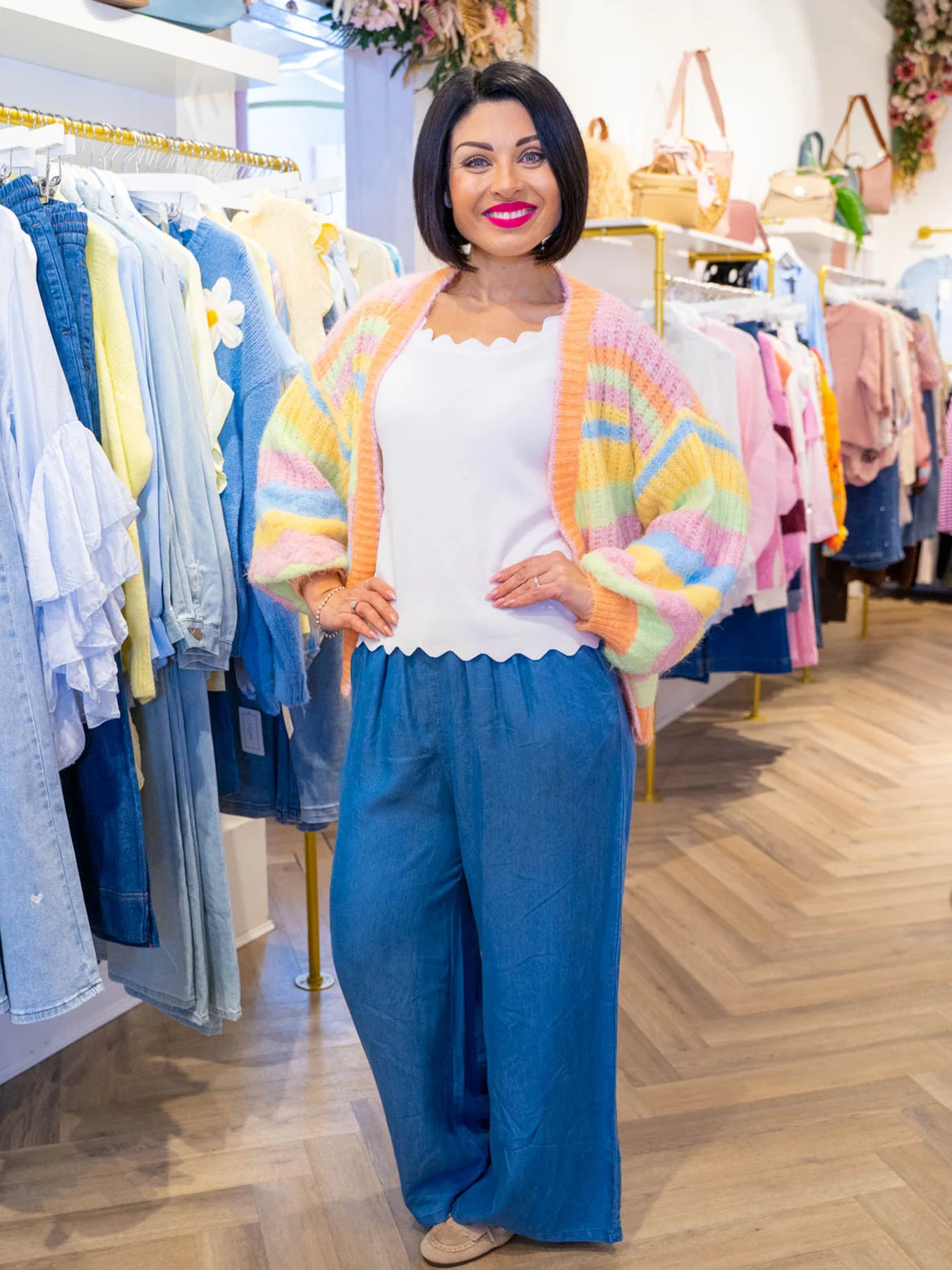 Ada Denim Wide Leg Trouser - Image 2