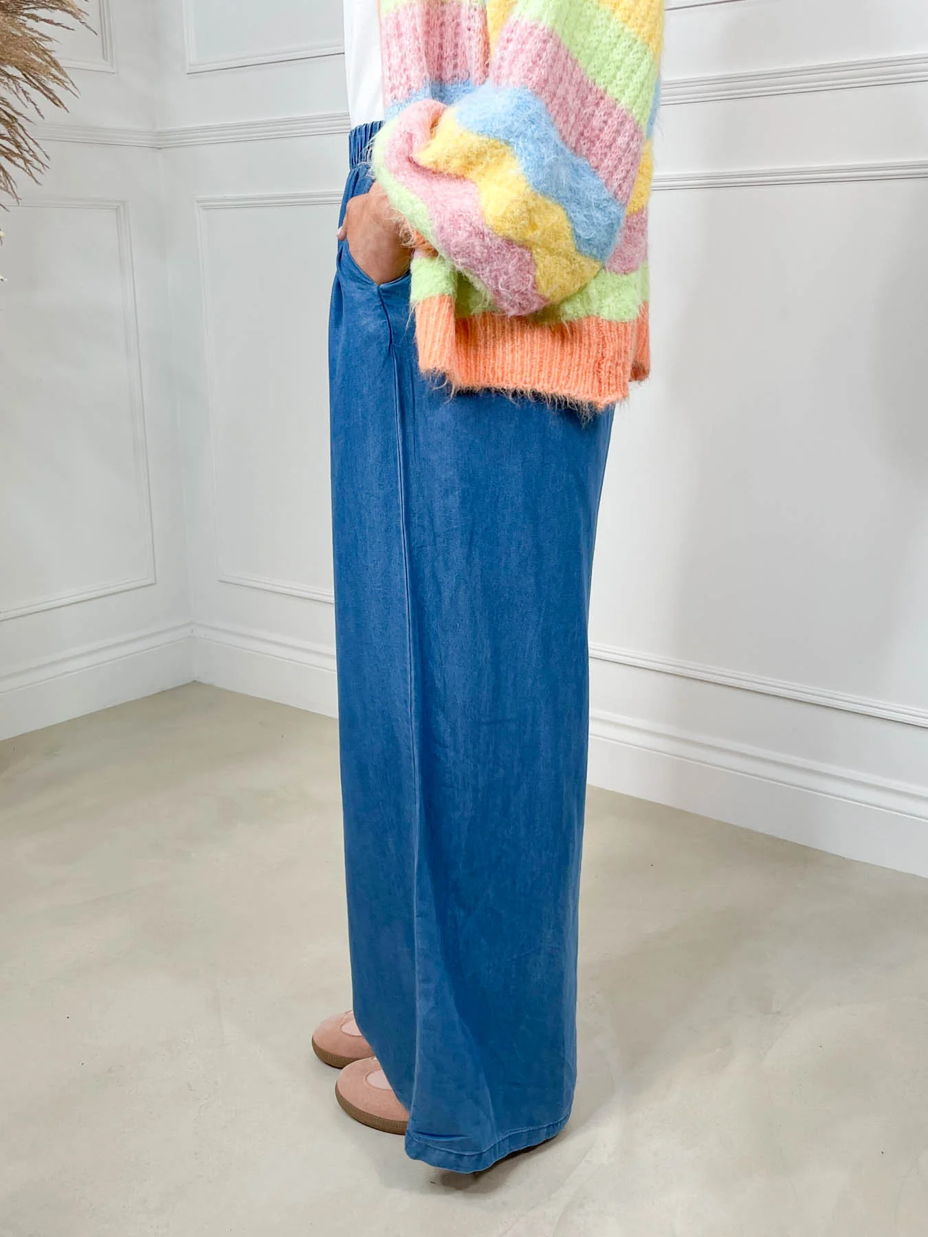Ada Denim Wide Leg Trouser - Image 4