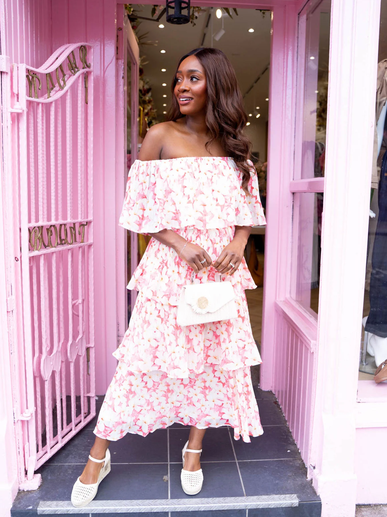 Athena Dress - Pink Tropical