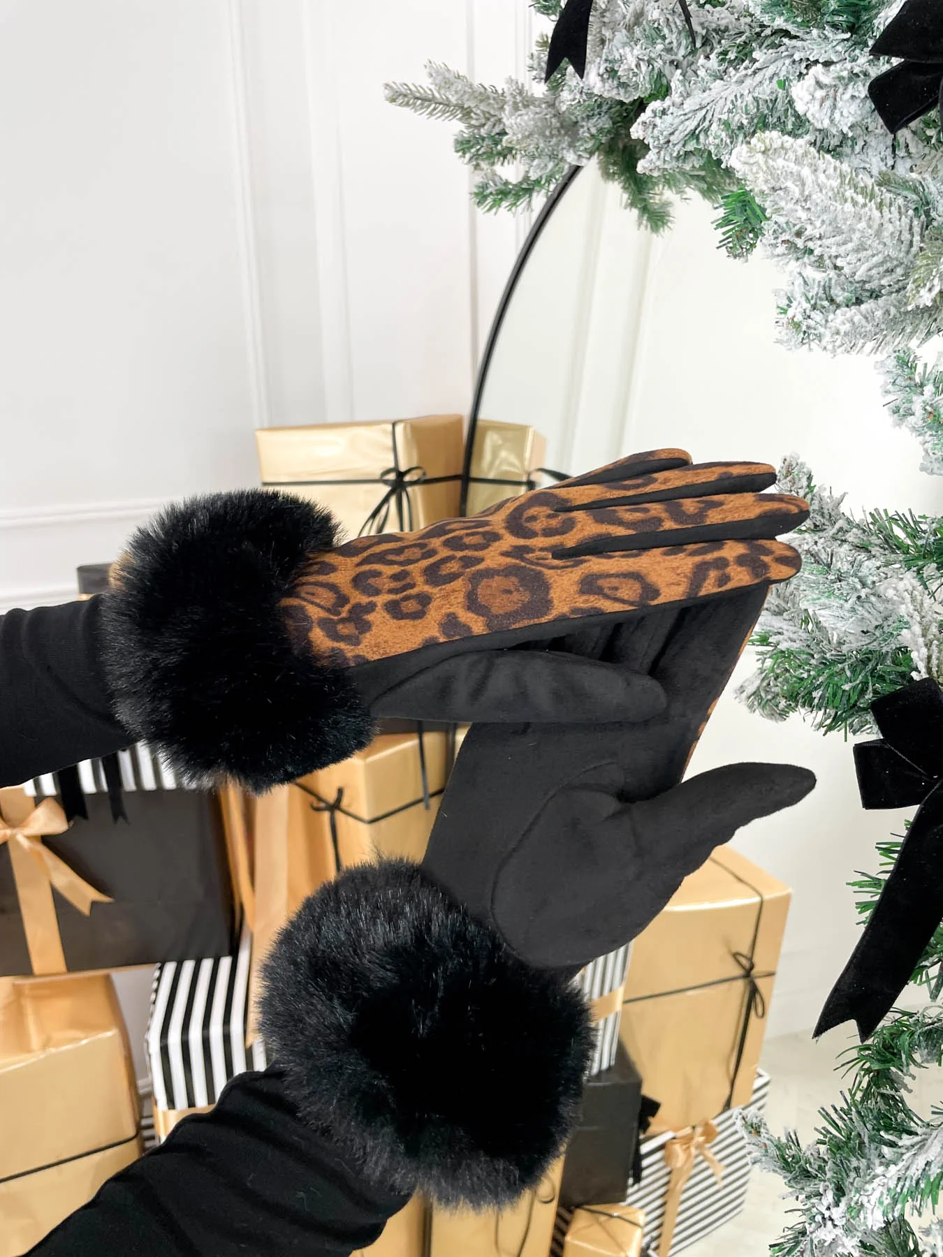 Ava Glove - Tan Leopard Print - Image 2
