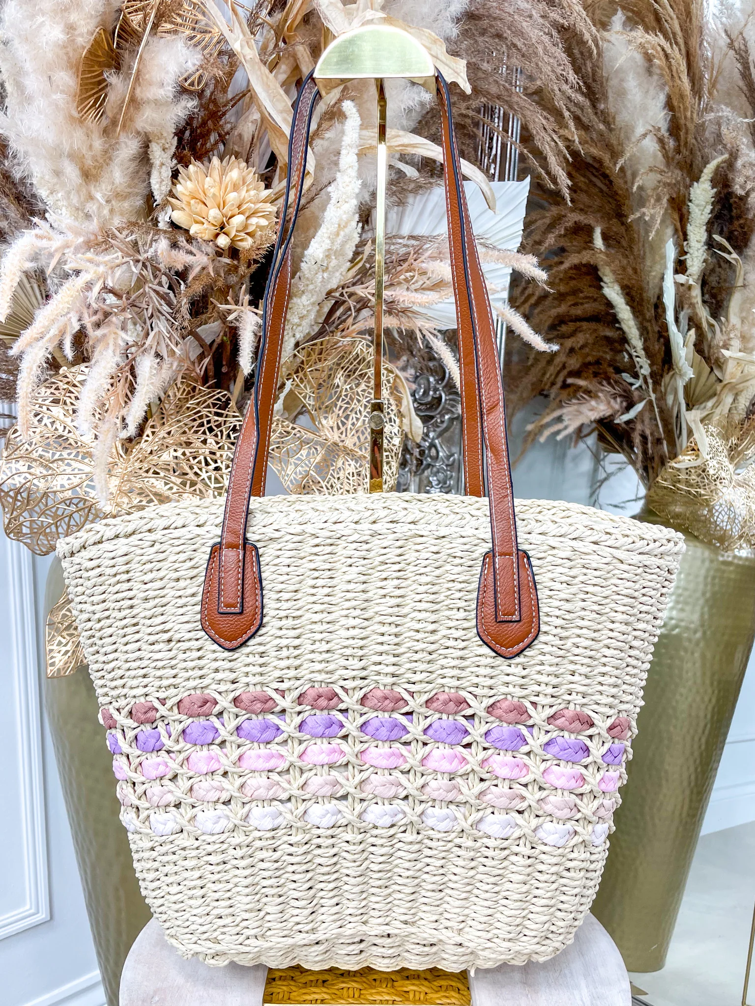 Brie Woven Beach Bag