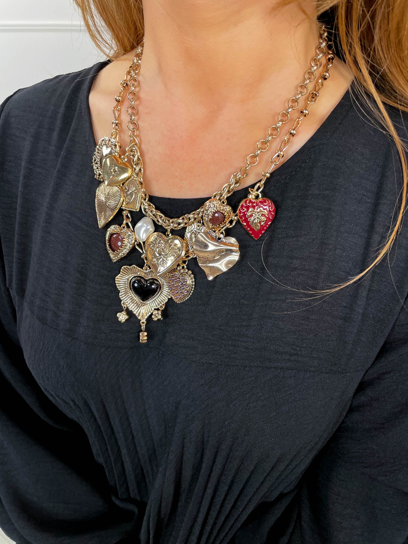 Clarette Charm Necklace - Gold - Image 2