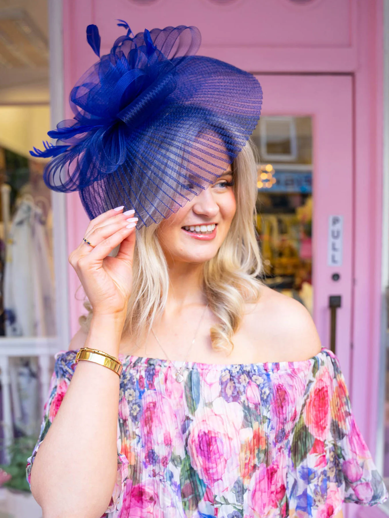 Clover Fascinator - Cobalt - Image 3