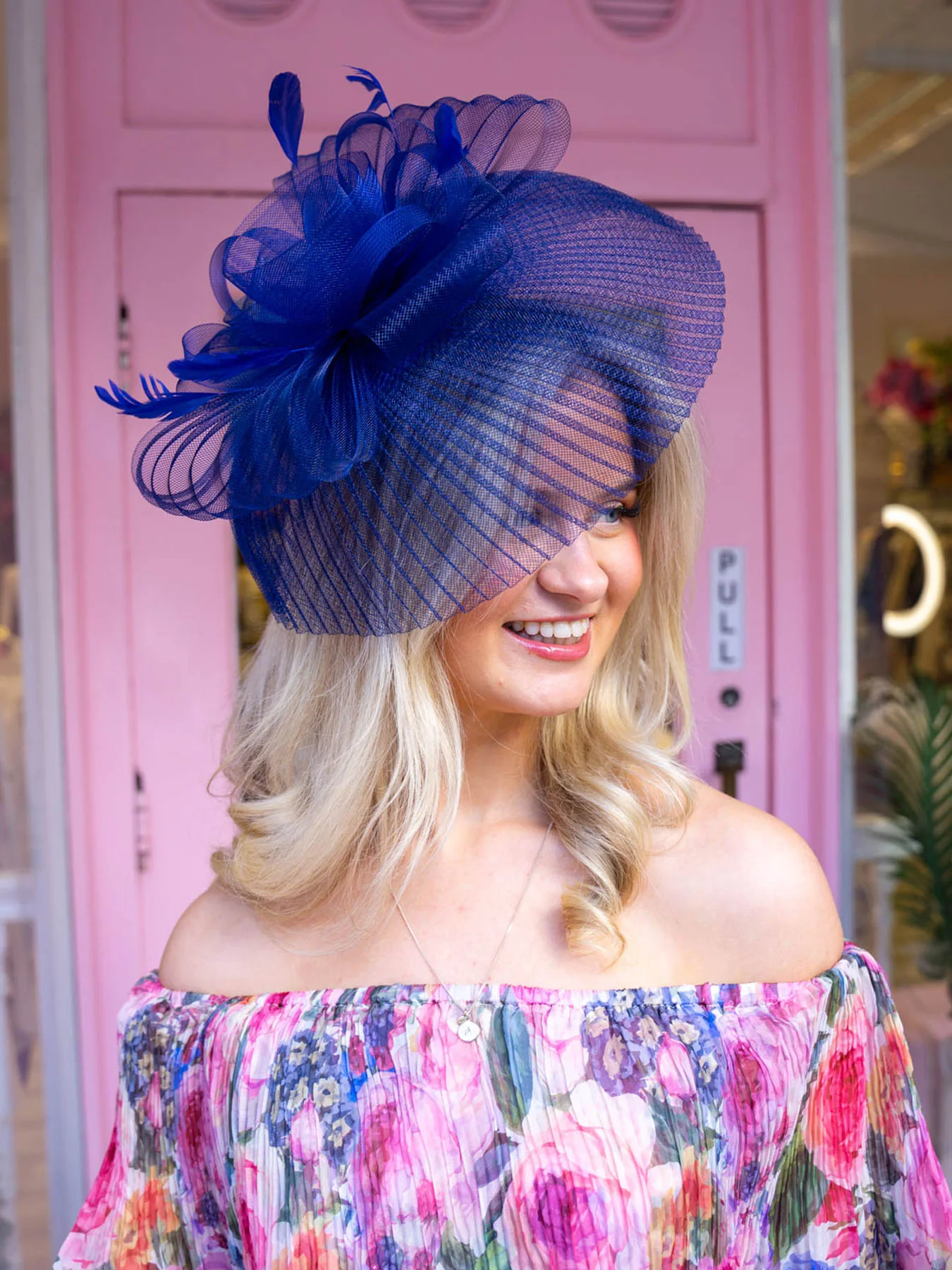 Clover Fascinator - Cobalt - Image 4