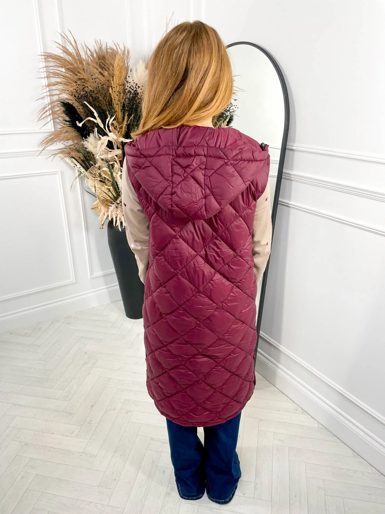 Coffee Run Gilet - Burgundy - Image 7