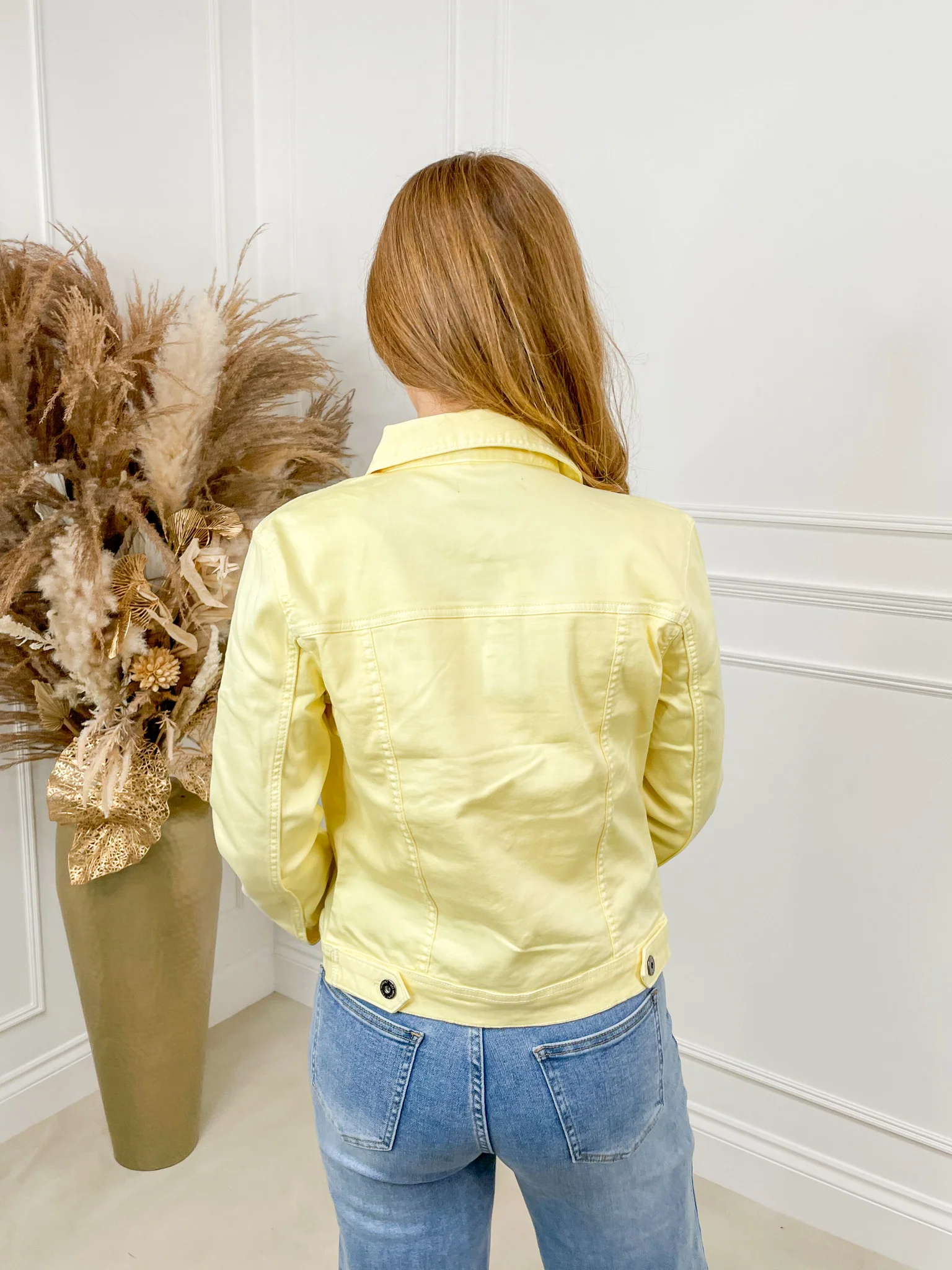 Donna Denim Jacket - Yellow - Image 5