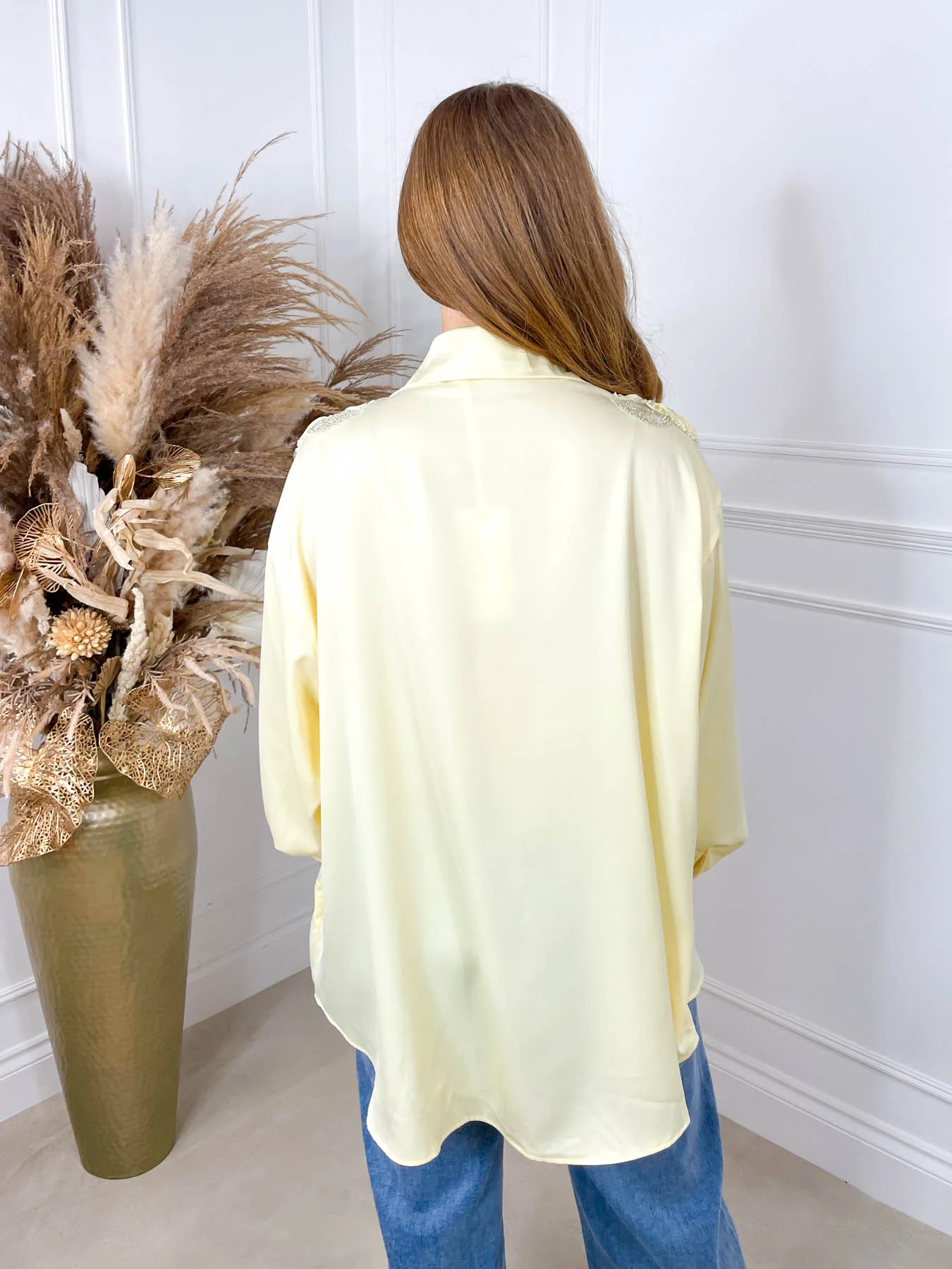 Ebony Embellished Shirt - Yellow - Image 5