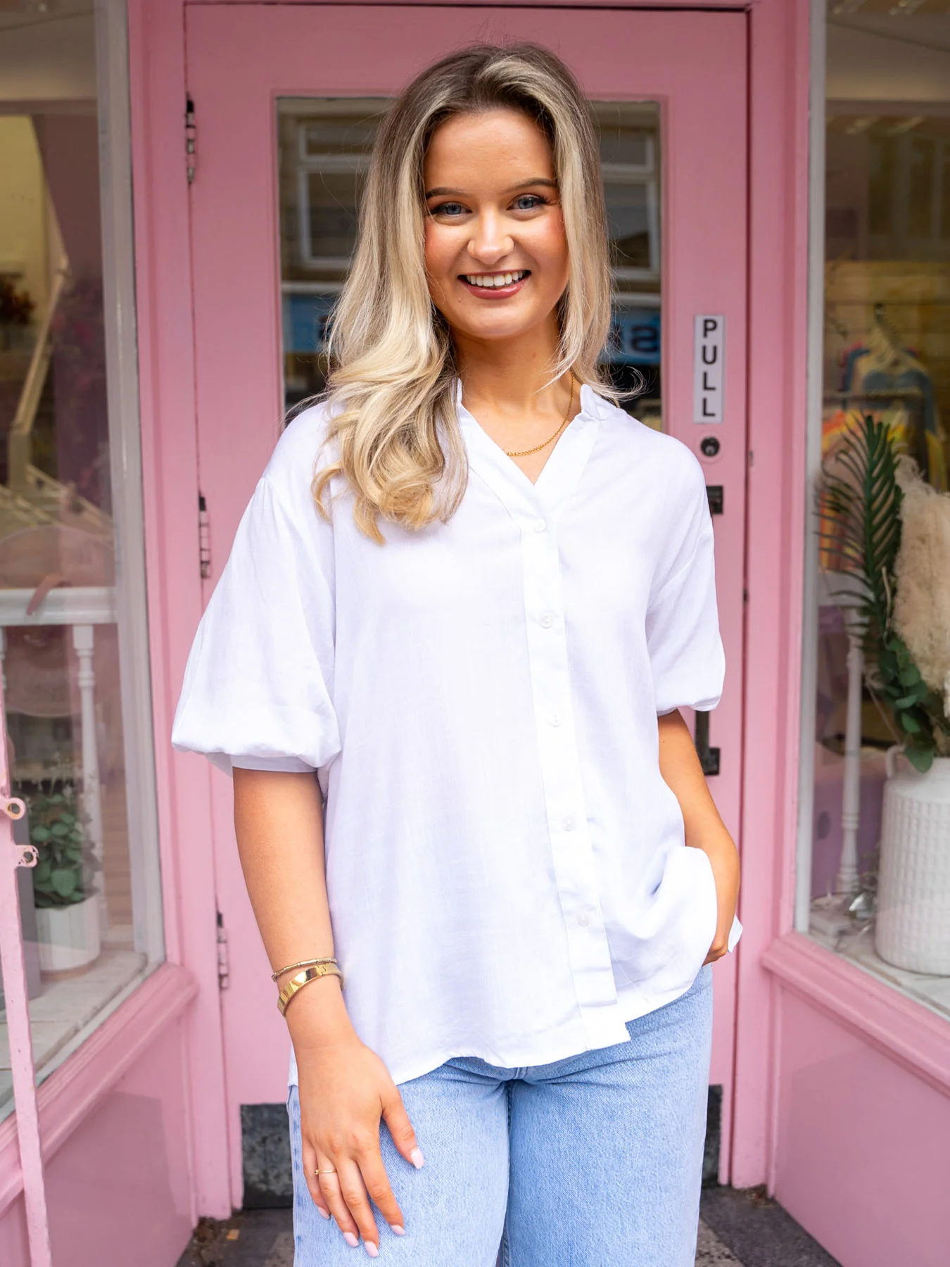 Elsie Blouse - White