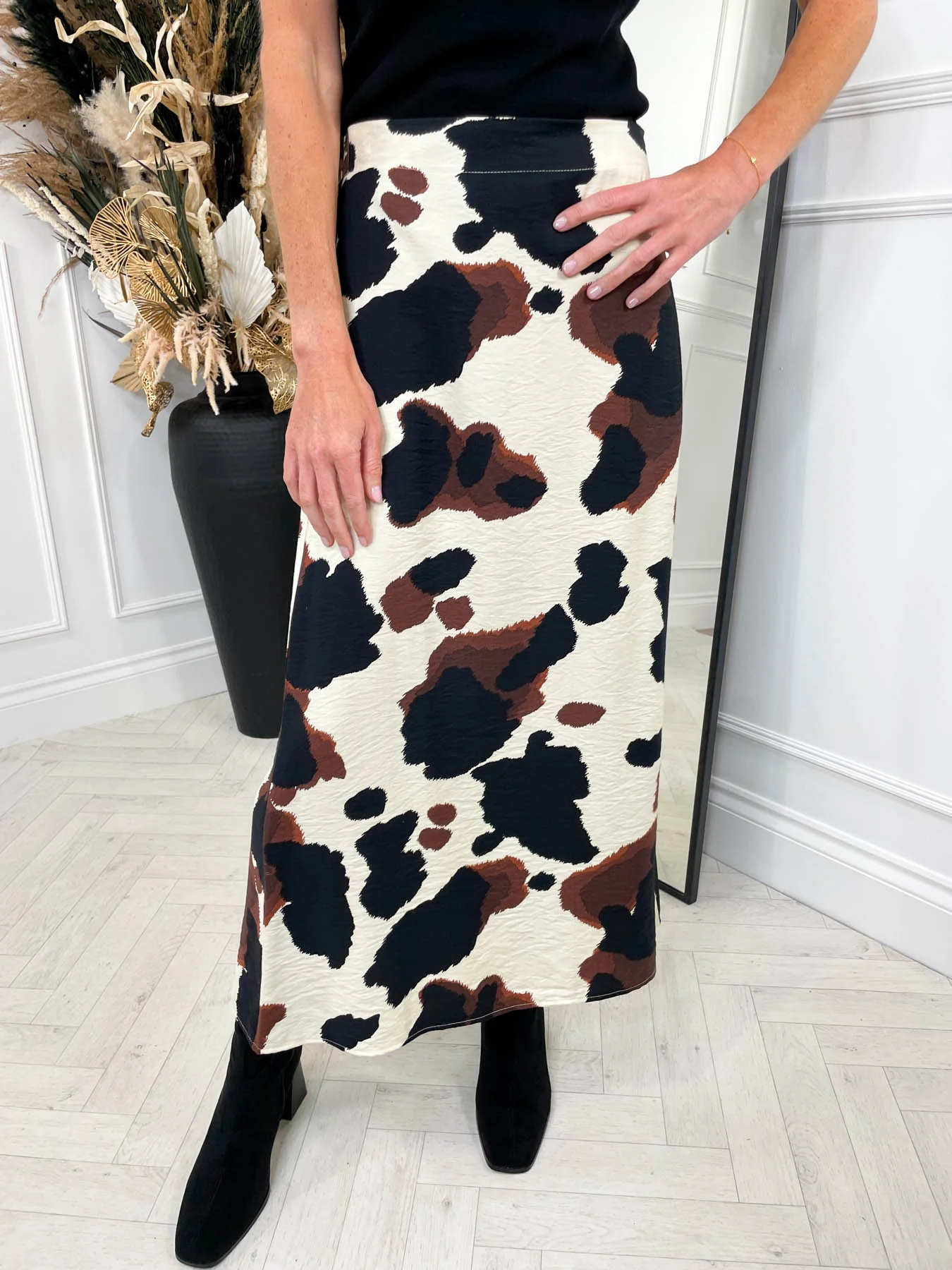 Hannah Skirt - Cow Print - Image 3