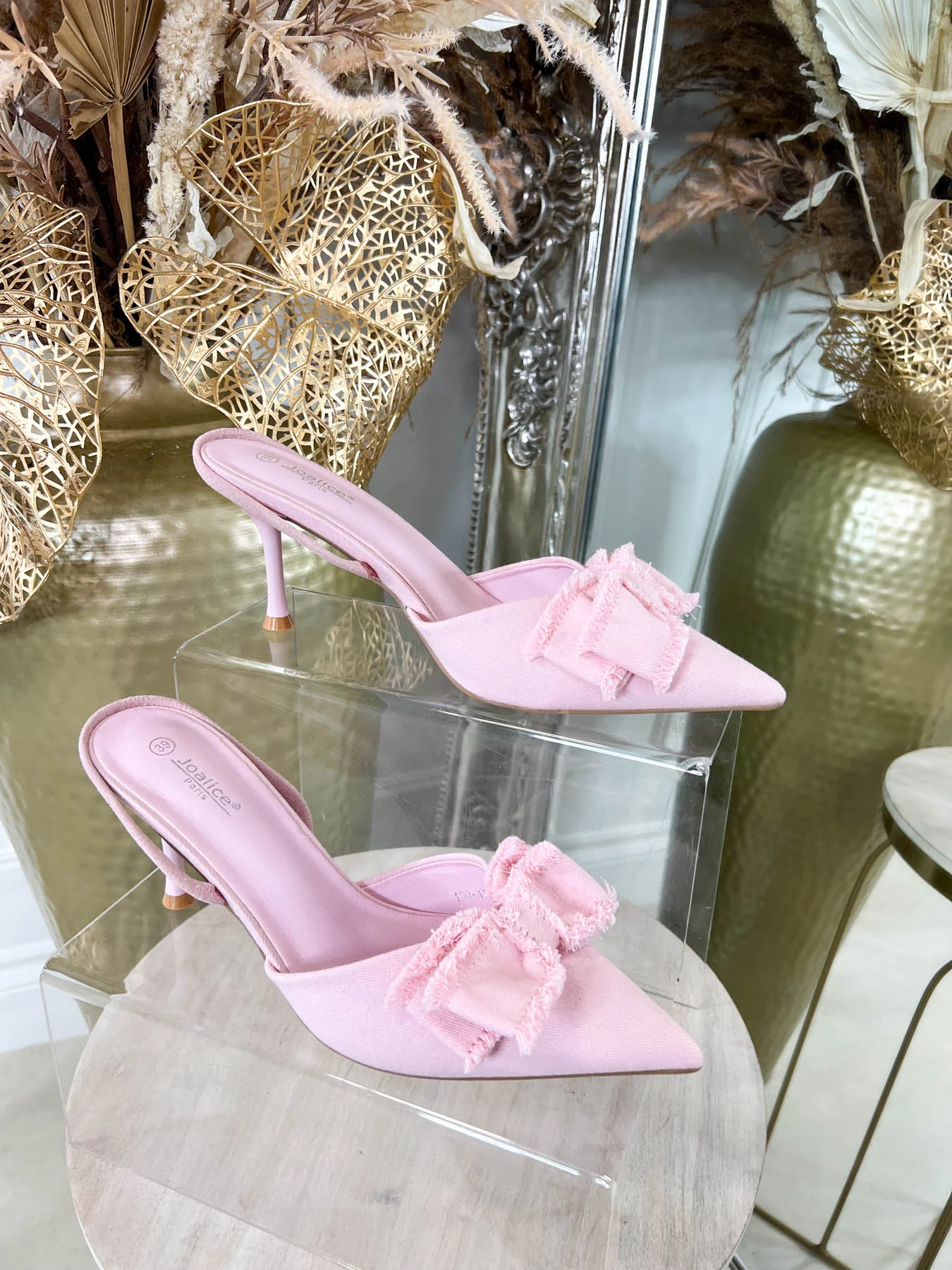 Hattie Bow Heel - Pink - Image 2