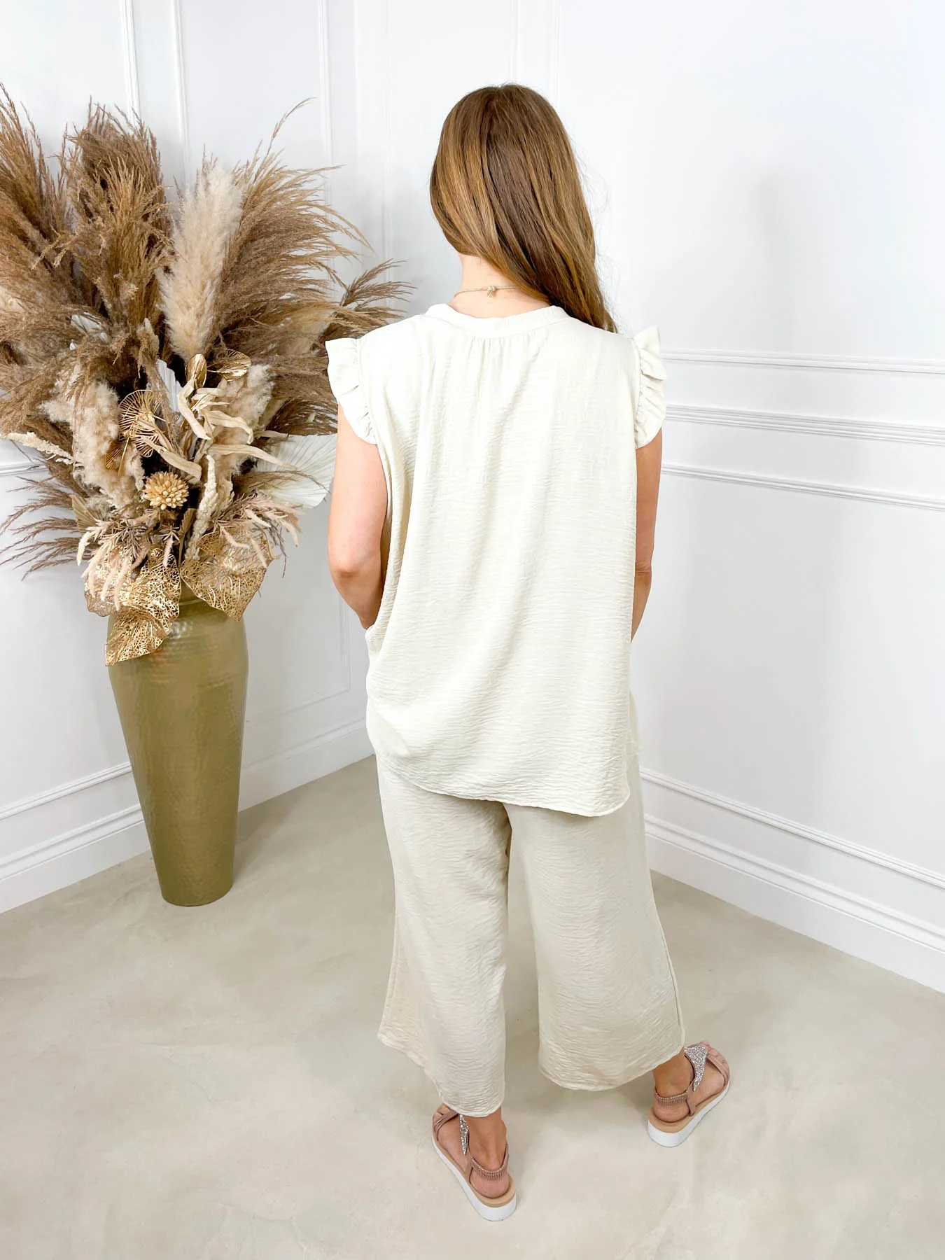 Isla Necklace Two Piece Set - Beige - Image 6
