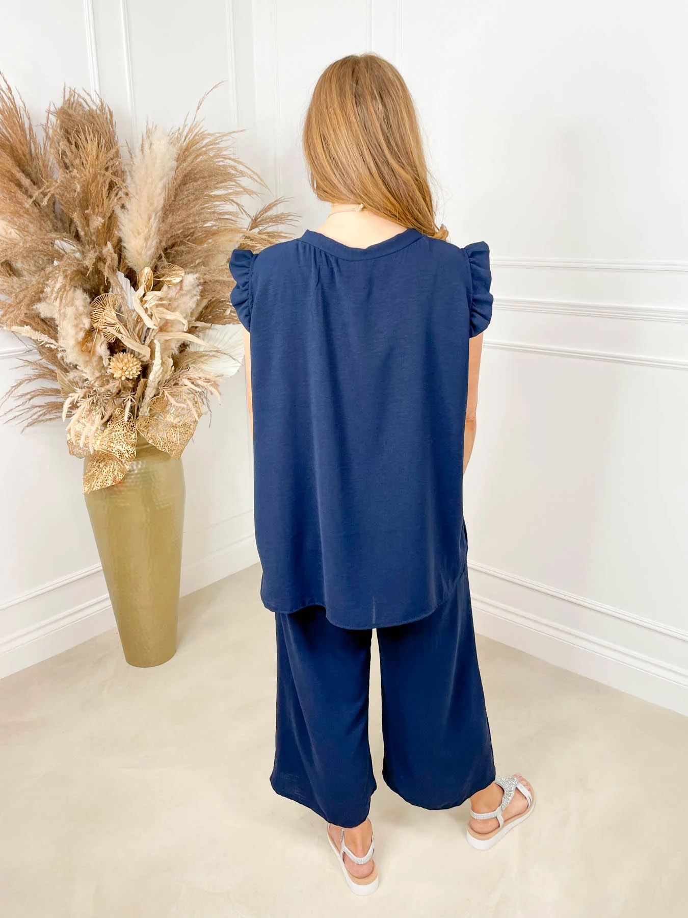 Isla Necklace Two Piece Set - Navy - Image 4
