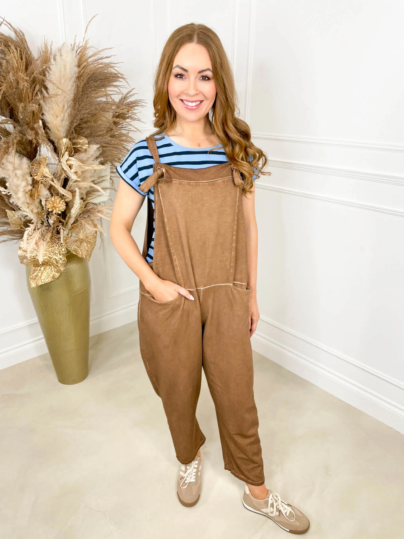 Jessie Dungarees - Brown - Image 2