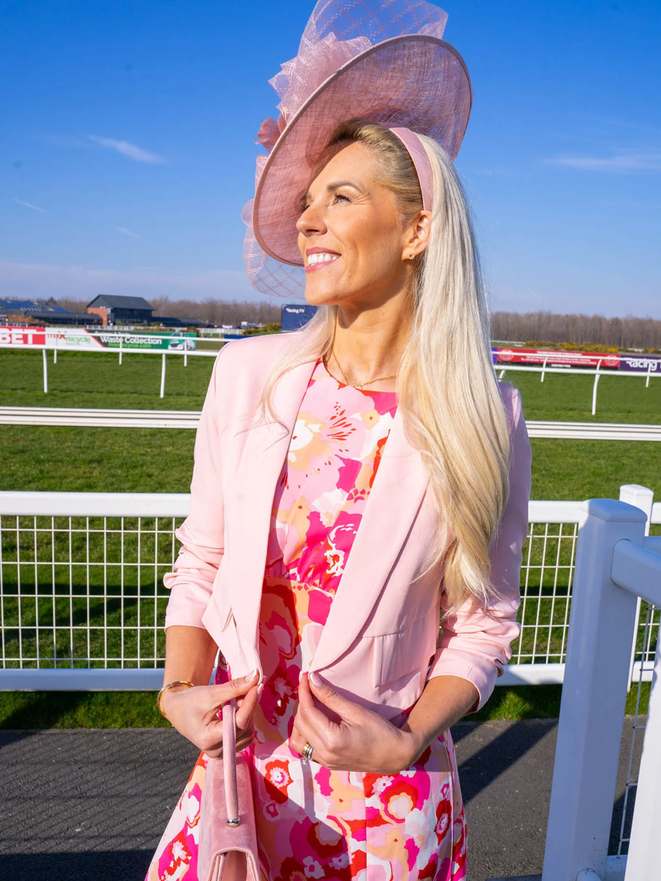 Kim Cropped Blazer - Baby Pink - Image 2
