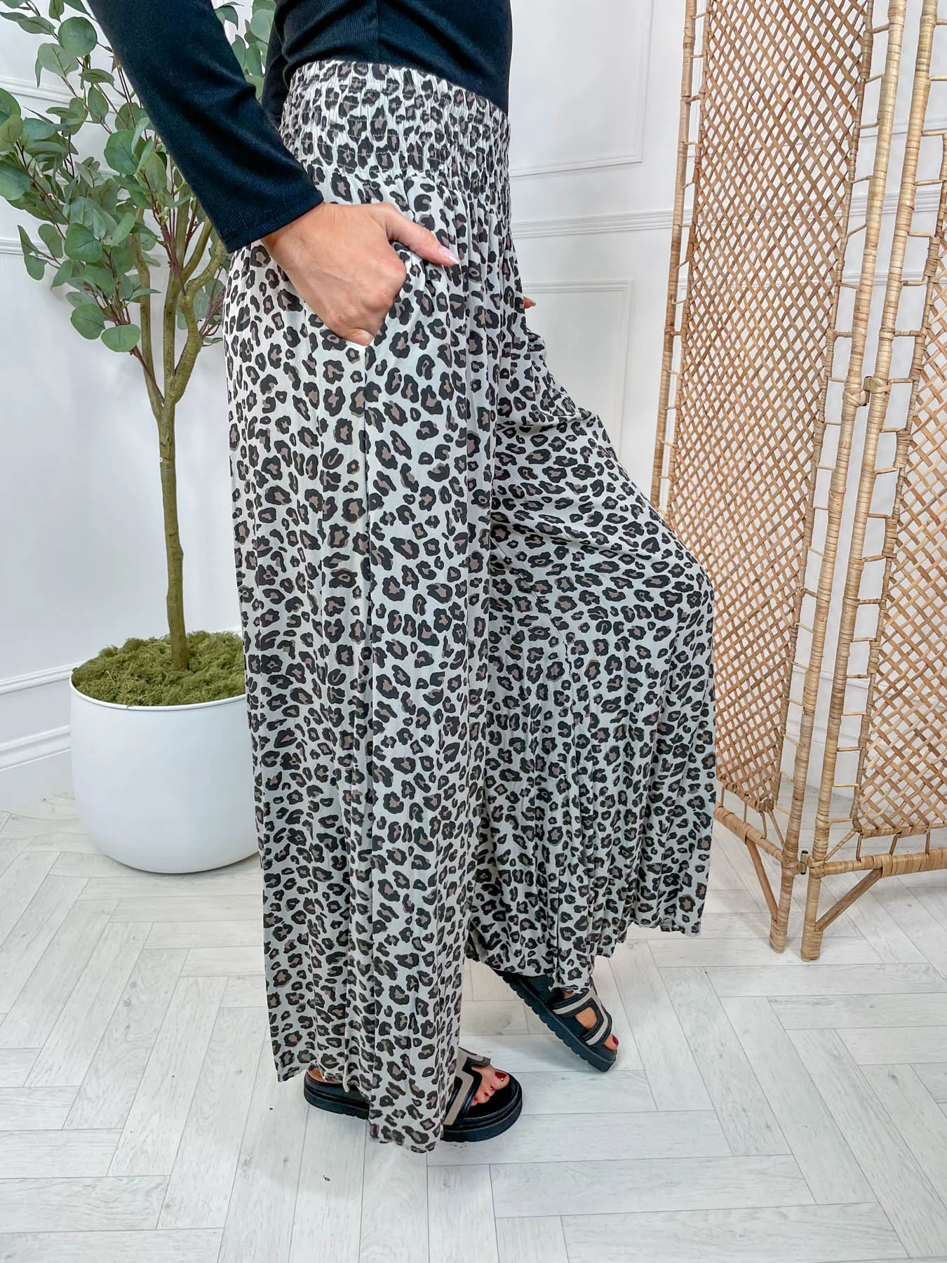 Leopard Palazzo Pant - 6 Colours - Image 20