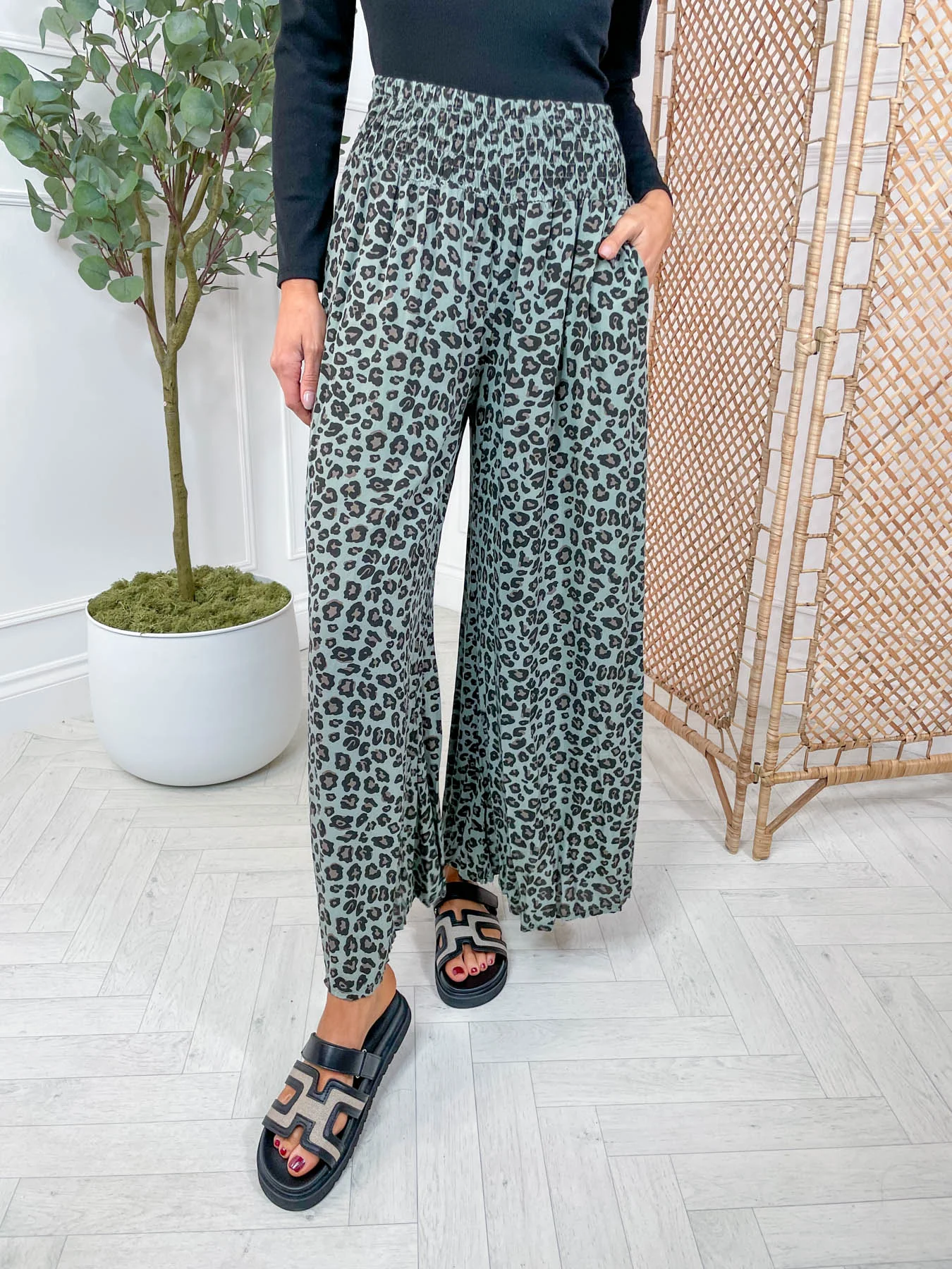 Leopard Palazzo Pant - 6 Colours - Image 21