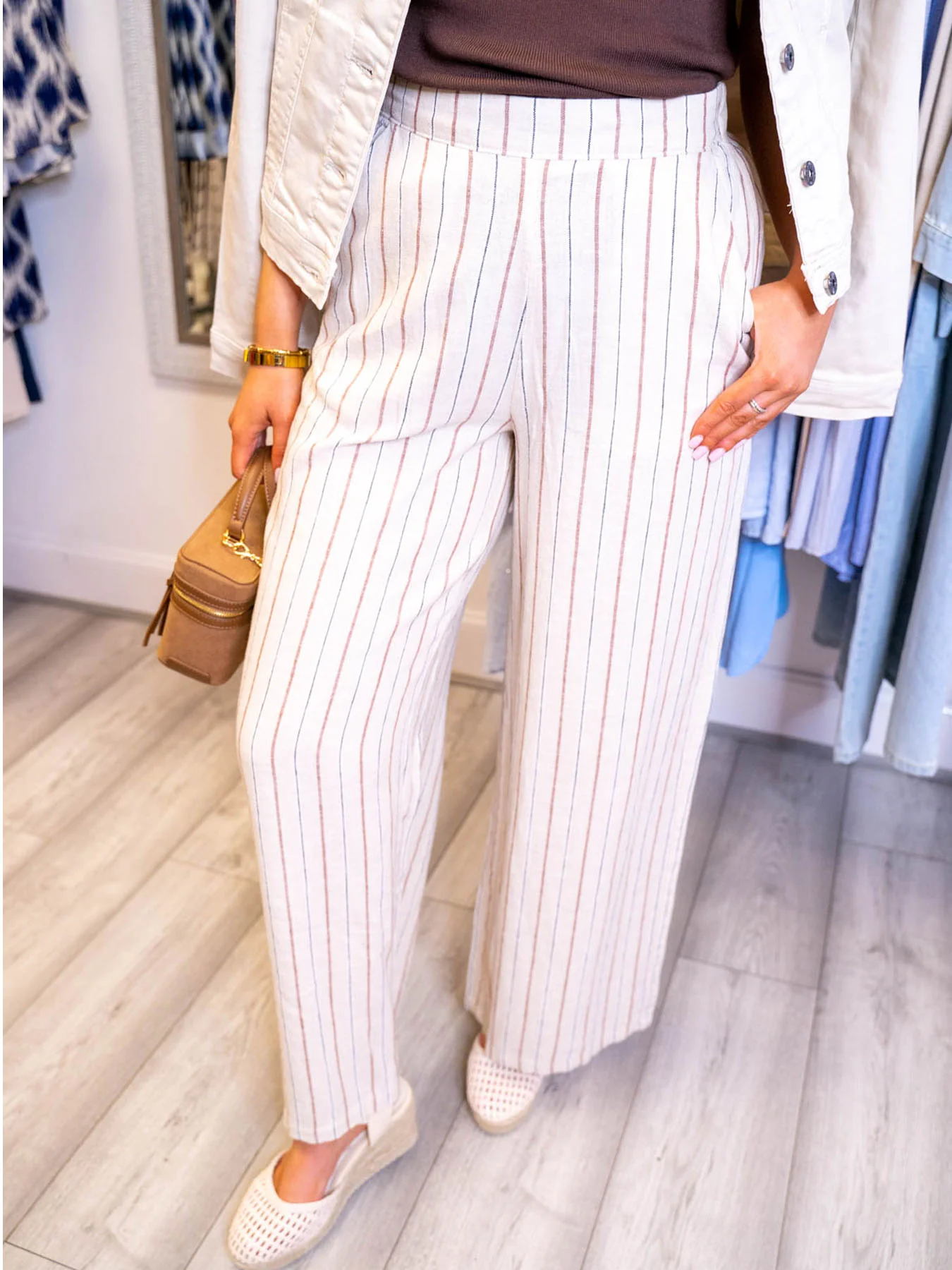Linno Linen Stripe Trouser - Image 2