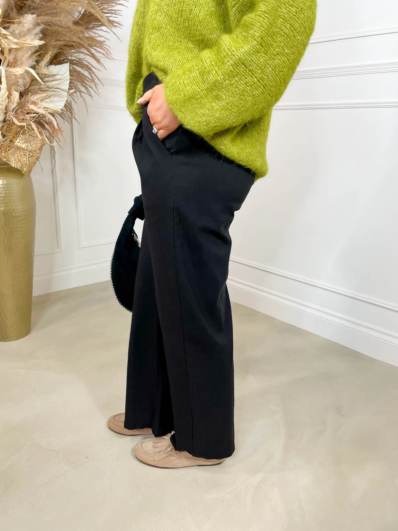 Magic Wide Leg Pants - Black - Image 3