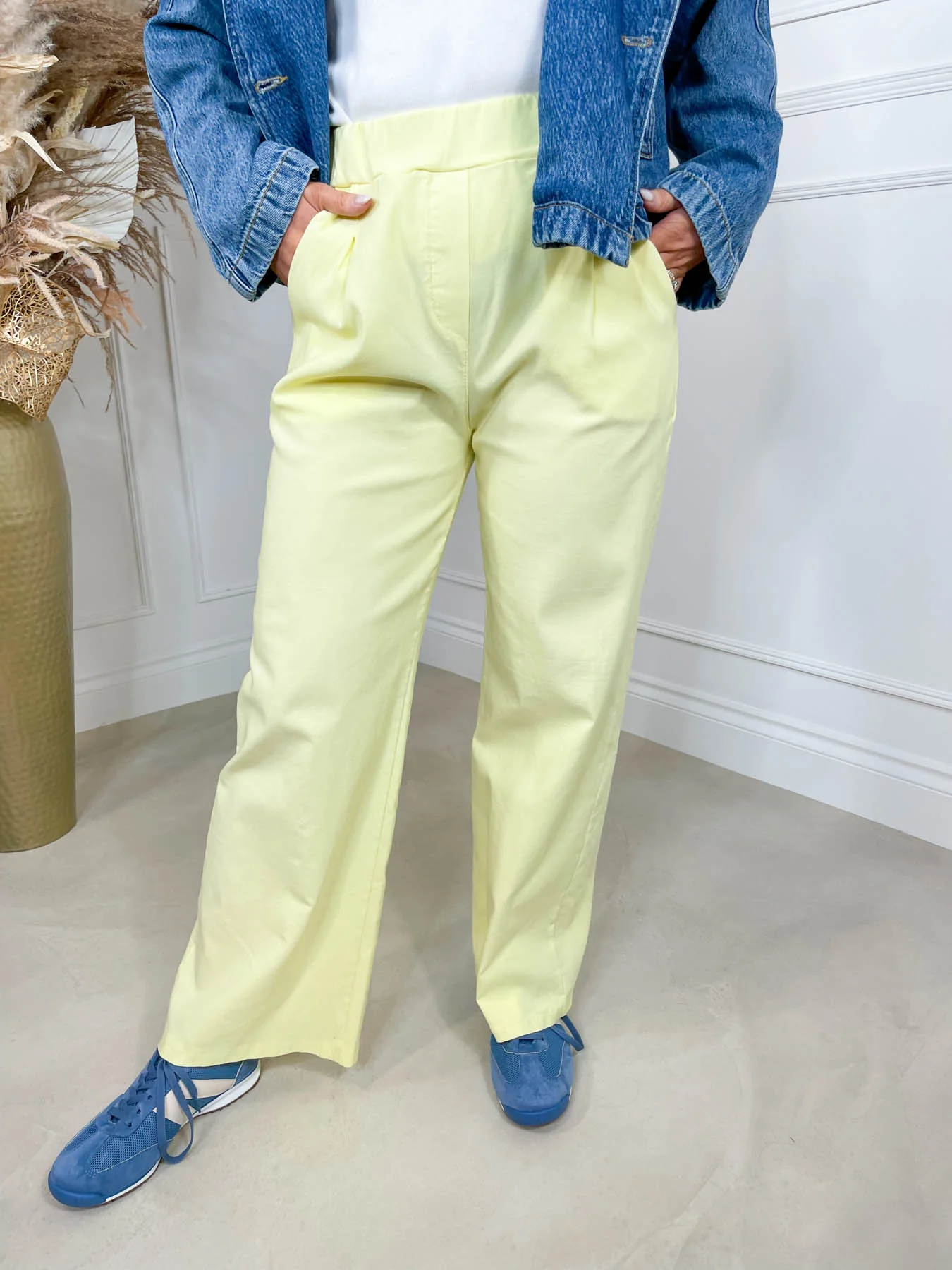 Magic Wide Leg Pants - Yellow