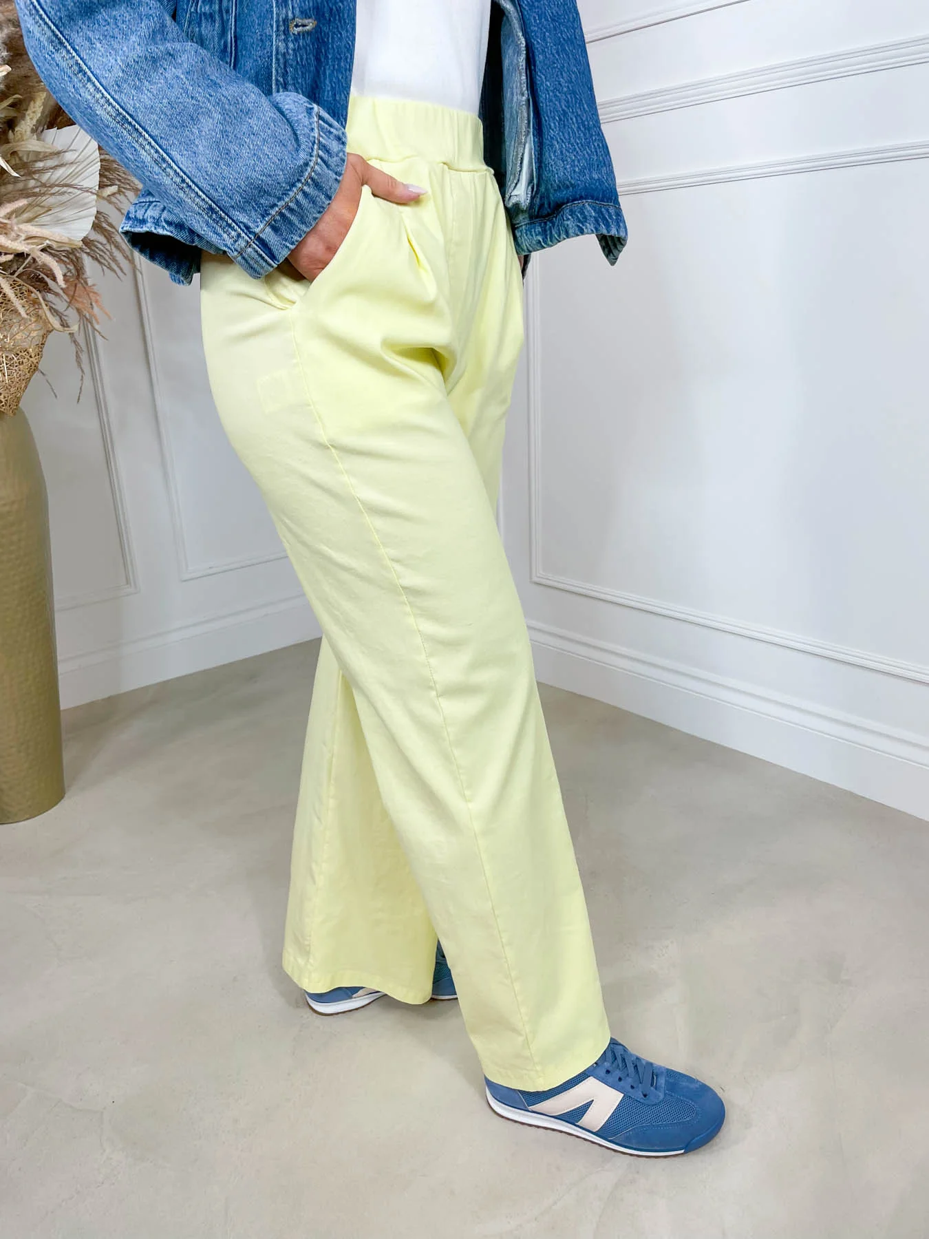 Magic Wide Leg Pants - Yellow - Image 6