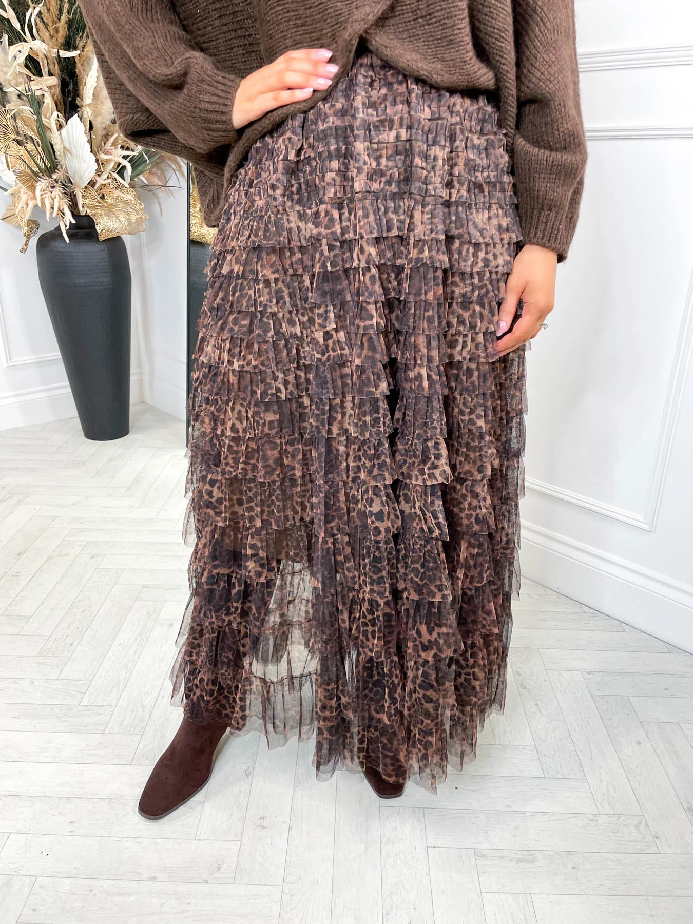Ophelia Skirt- Leopard Print - Image 2