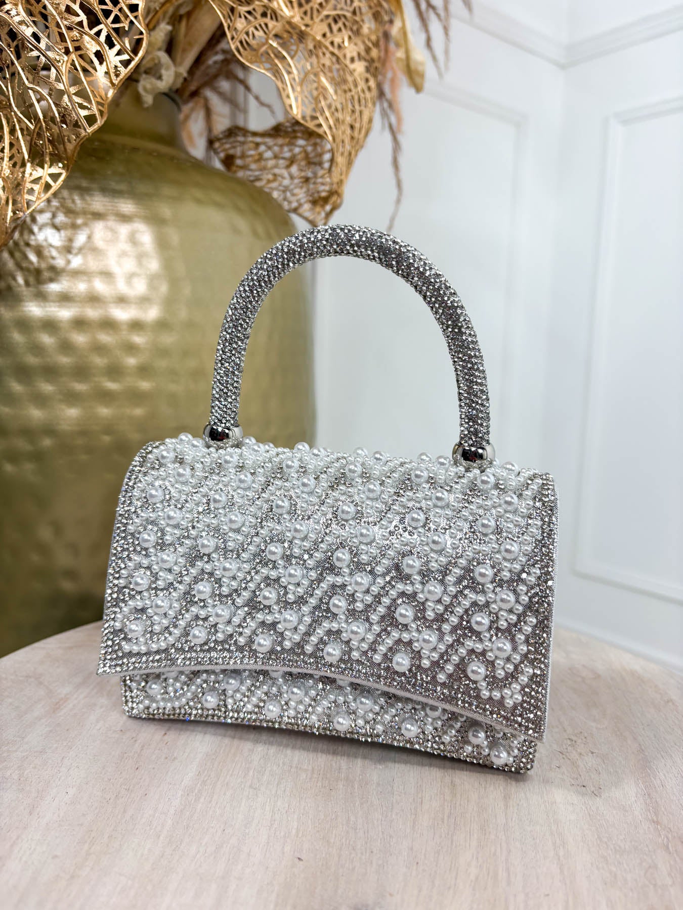 Perle Mini Clutch - Silver - Image 2