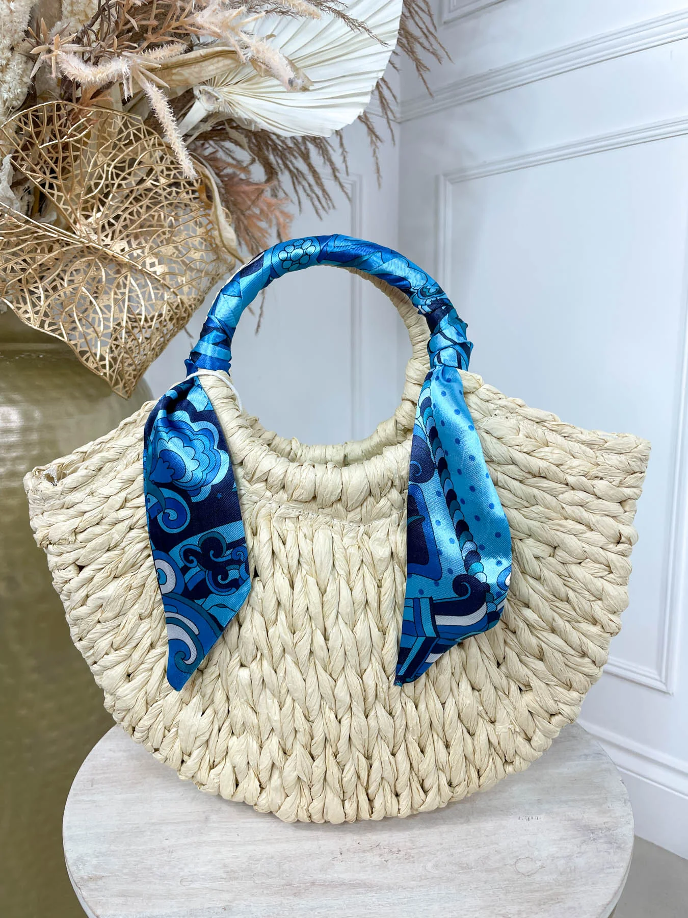 Pixie Woven Bag - Beige