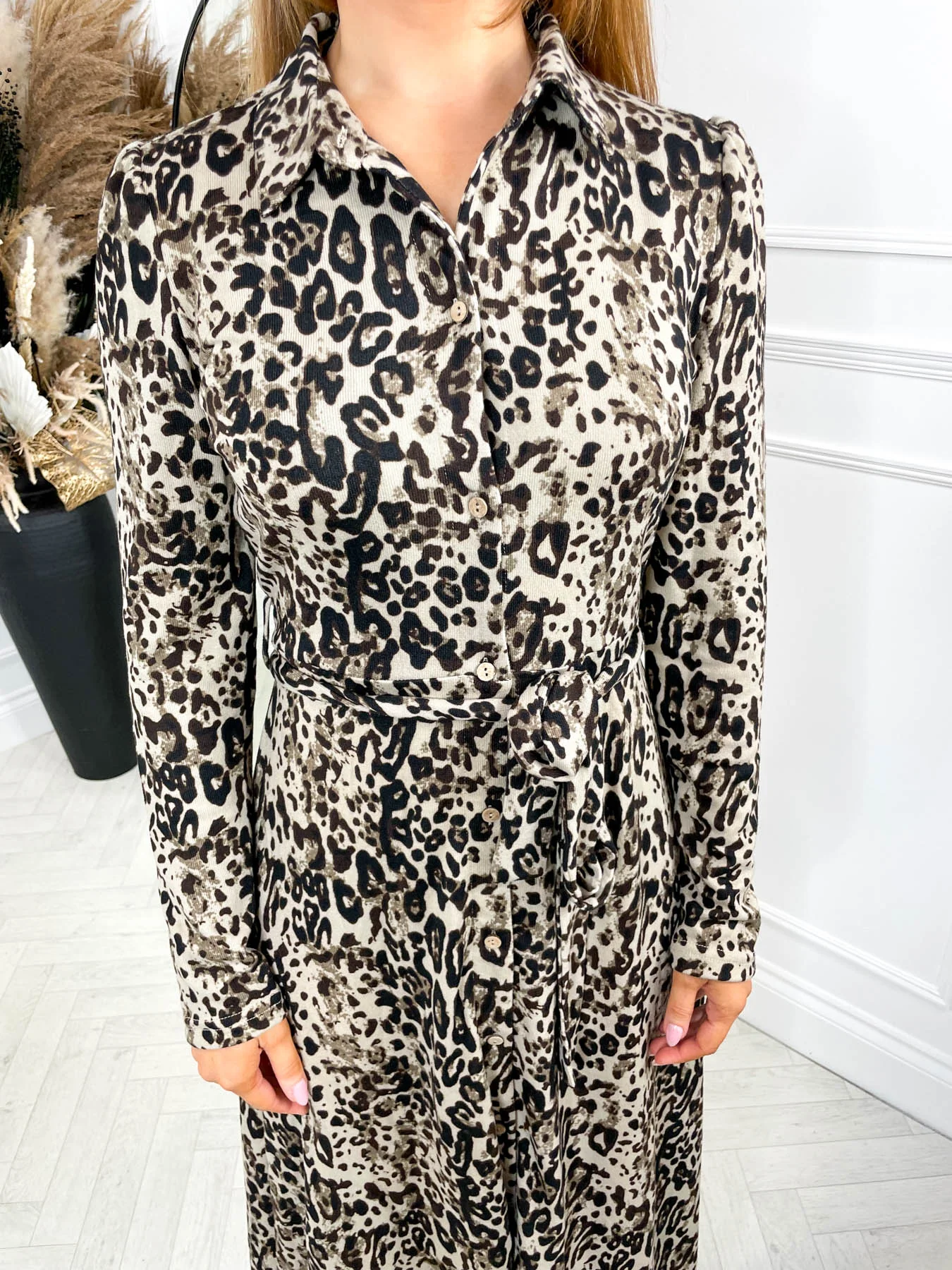 Remi Shirt Dress - Leopard - Image 4