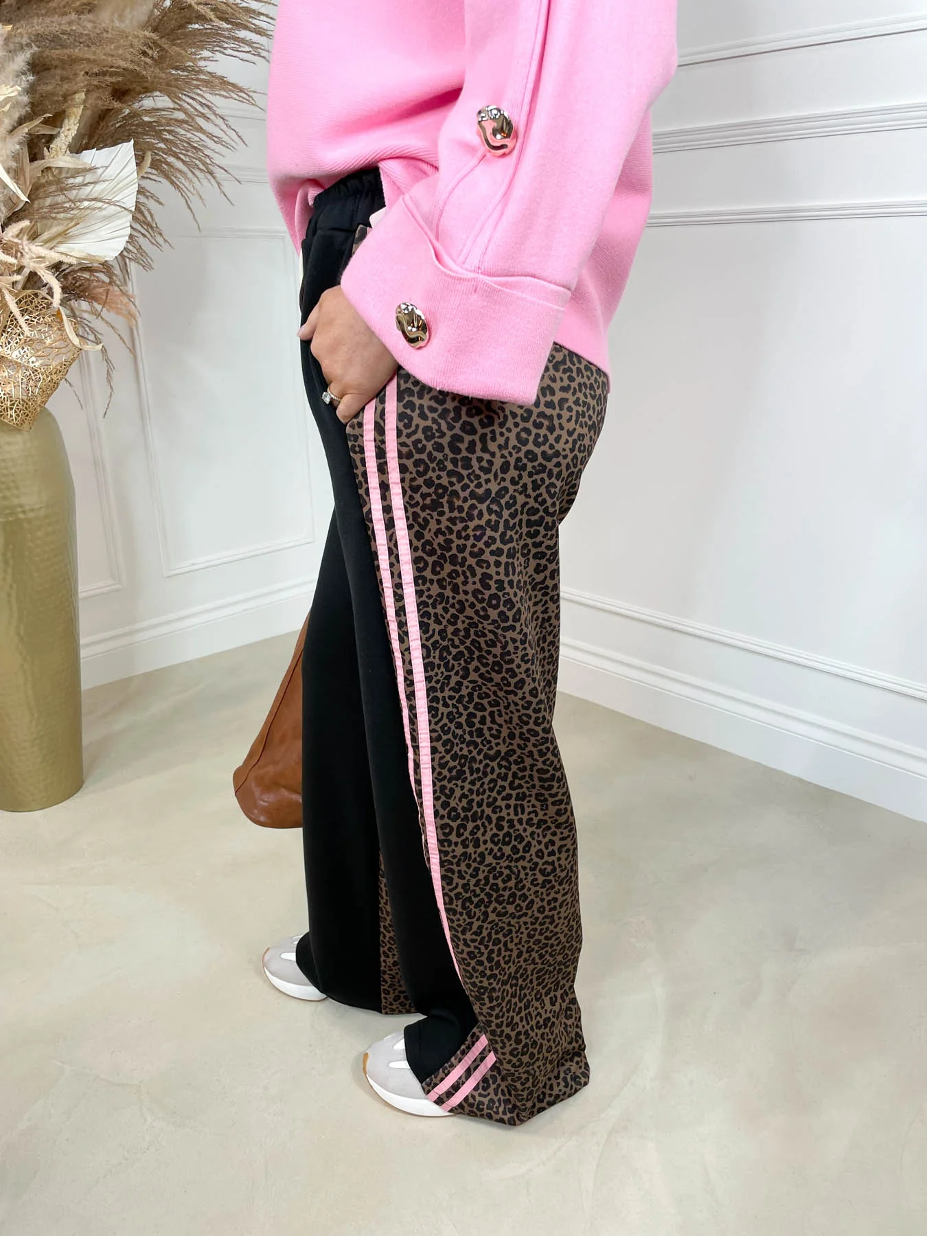 Romy Jogger - Black Leopard Stripe - Image 6