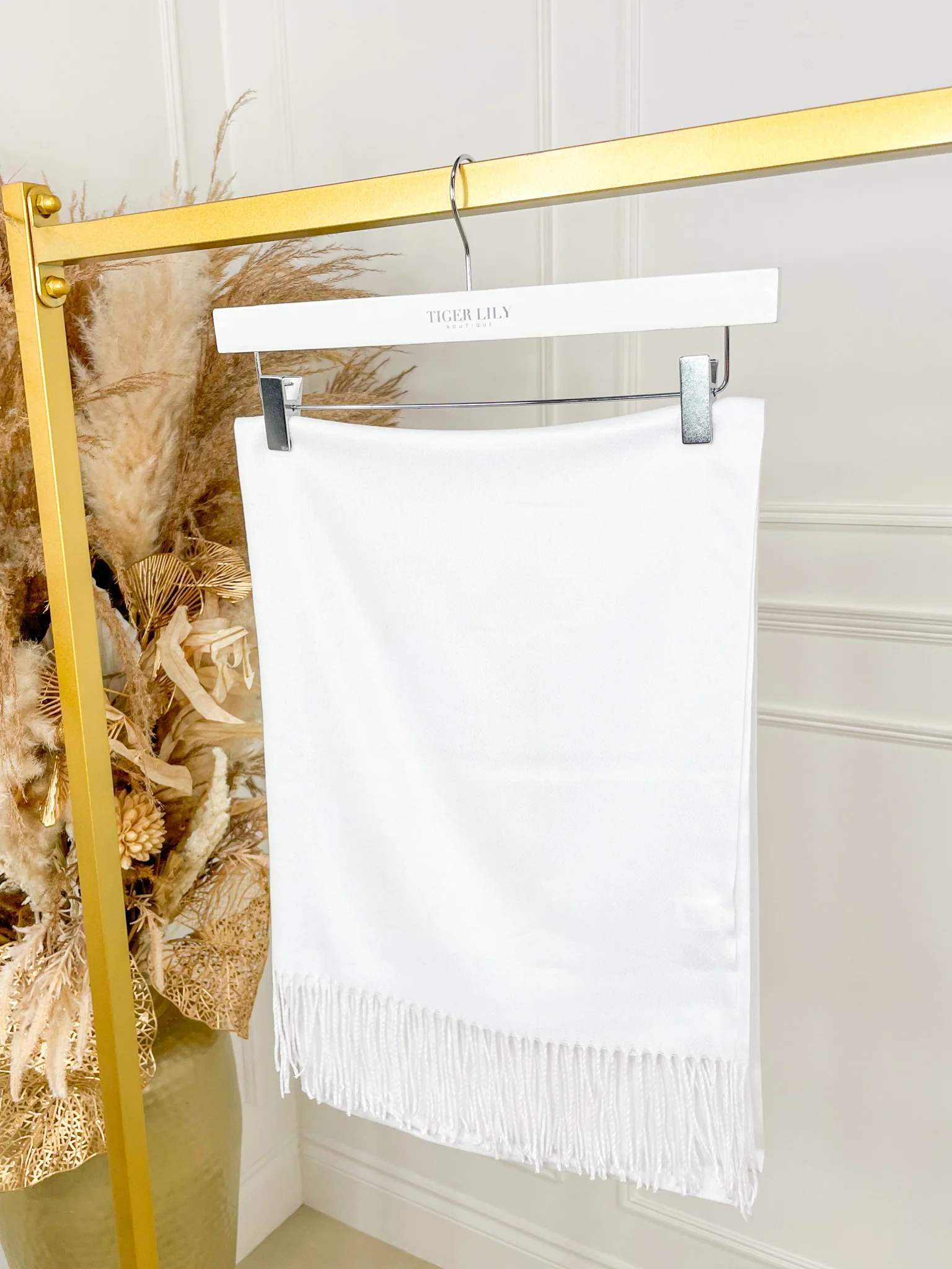 TLB Pashmina - White