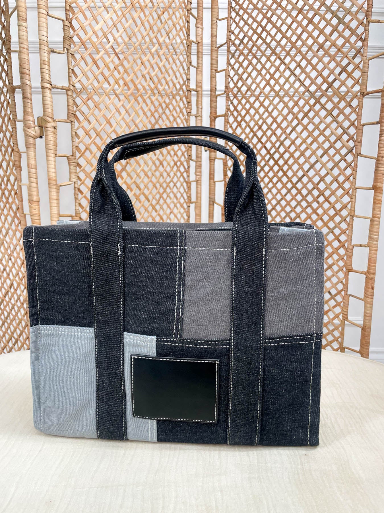 Tora Denim Tote Bag - 2 Colours - Image 4