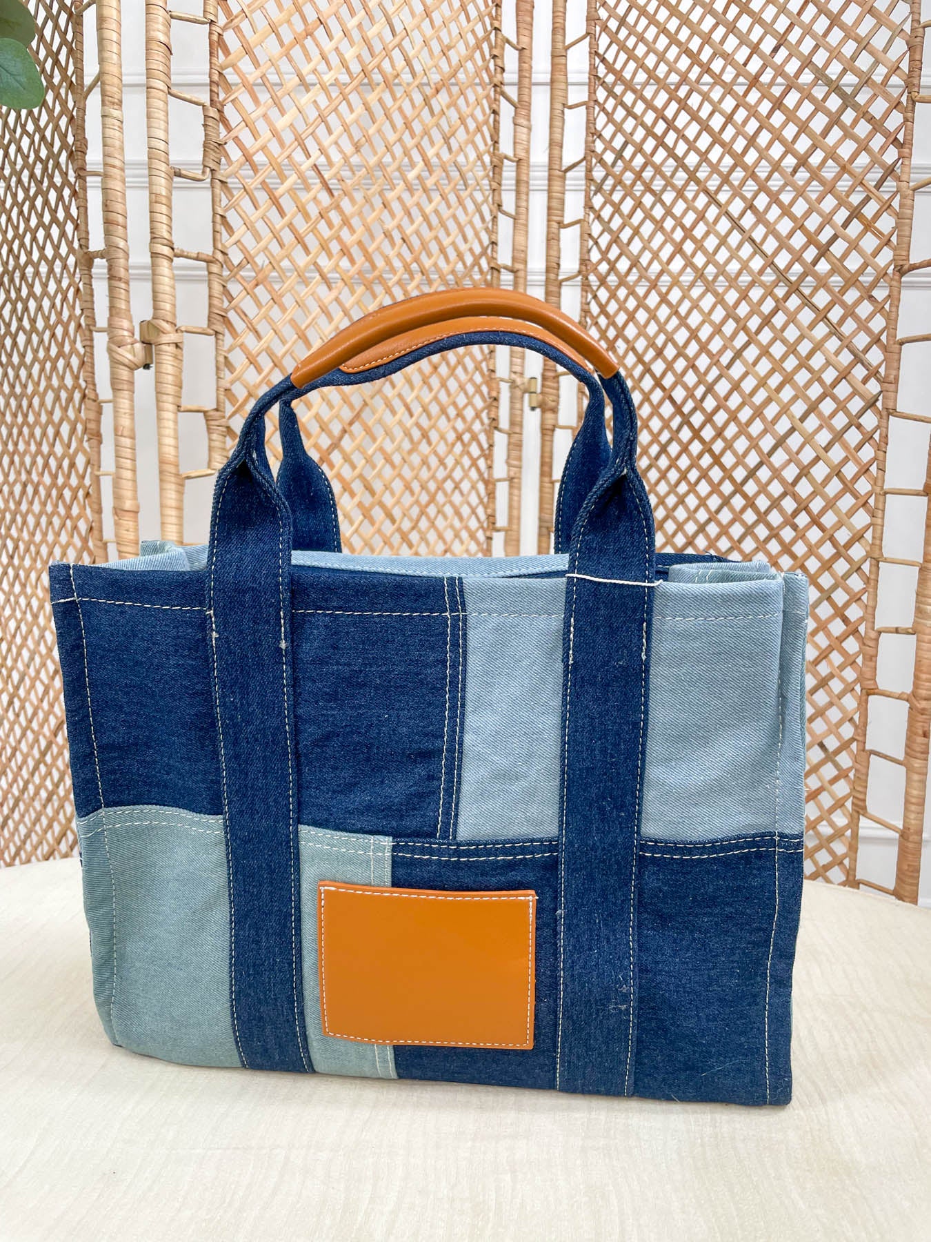 Tora Denim Tote Bag - 2 Colours - Image 6