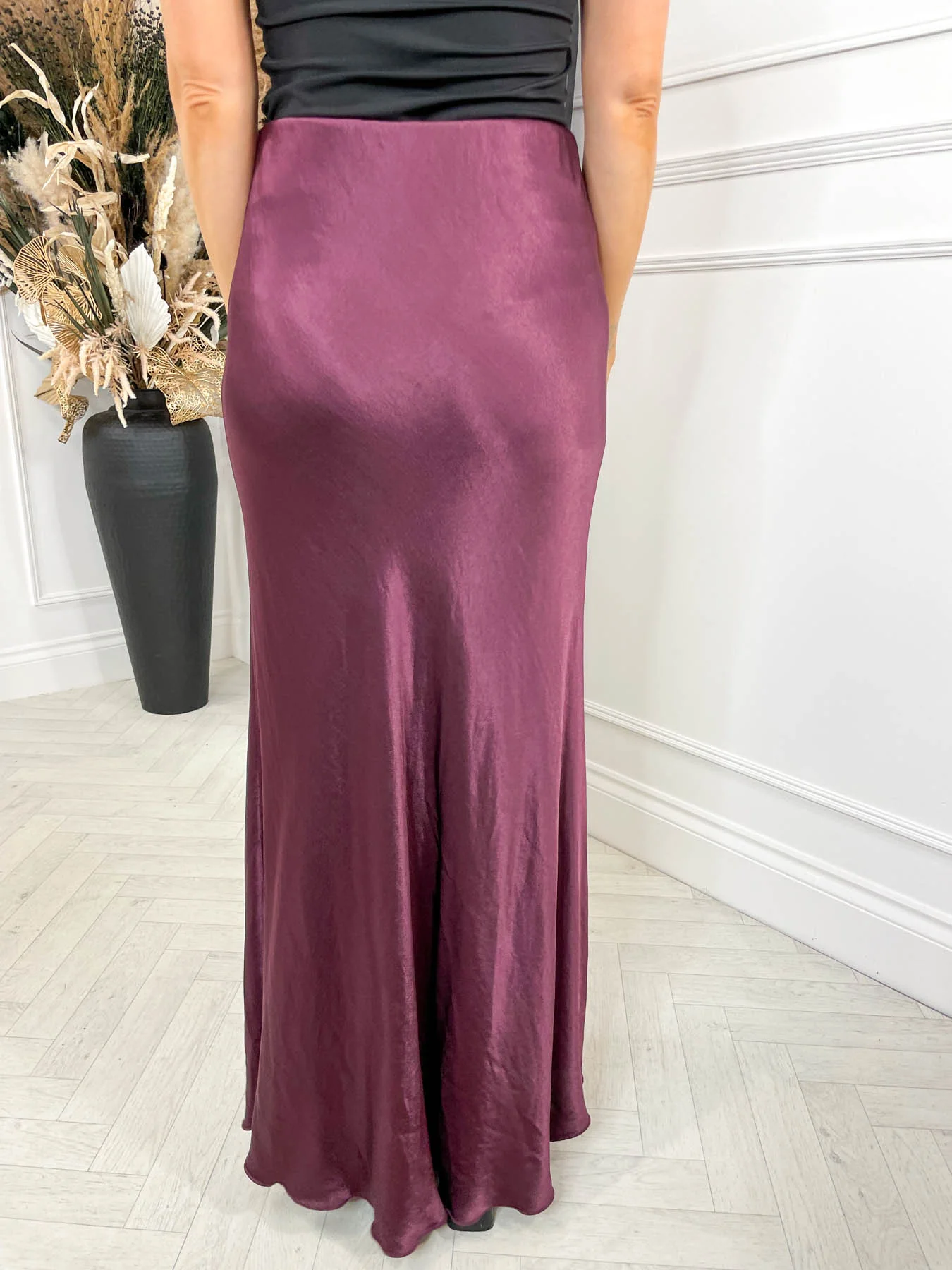 Vivienne Maxi Skirt - Burgundy - Image 4